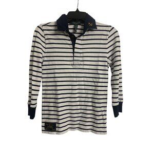 Vintage Lauren Jeans Co. Ralph Lauren Nautical‎ Strip Cotton Shirt Size P/P